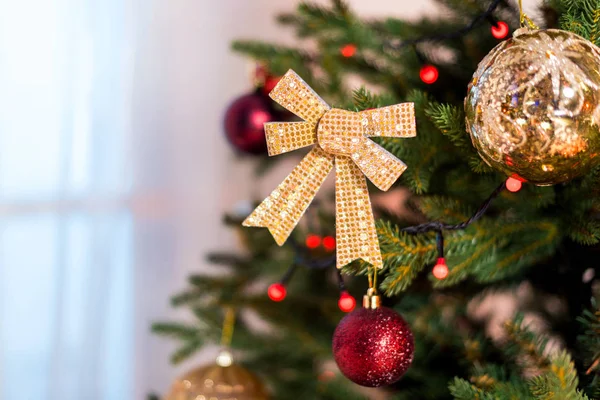 Decorated christmas tree — Stock Photo