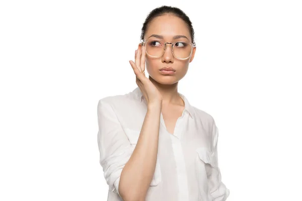 Gorgeous asian woman in eyeglasses — Stock Photo