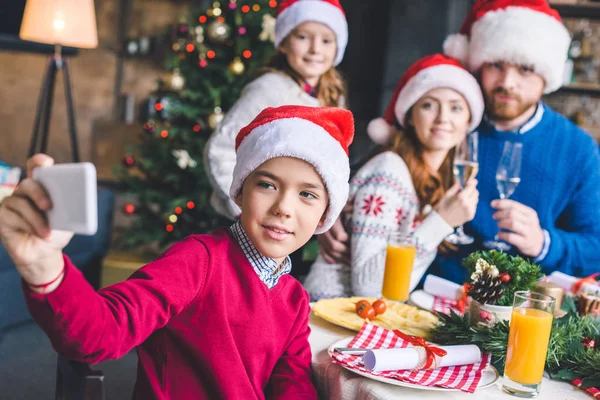 Selfie de Navidad - foto de stock