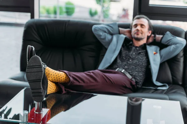 Relaxed businessman — Stock Photo