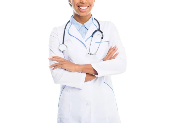 Doctor with crossed arms — Stock Photo