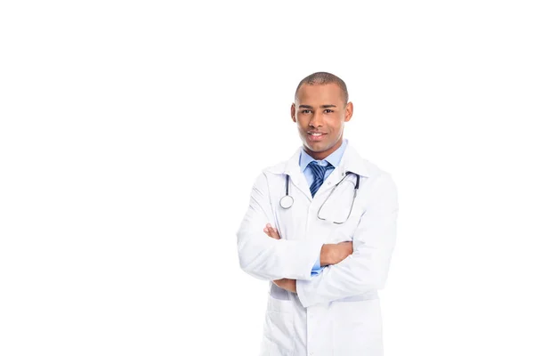 Médico afroamericano - foto de stock