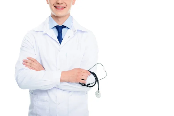 Doctor with stethoscope — Stock Photo