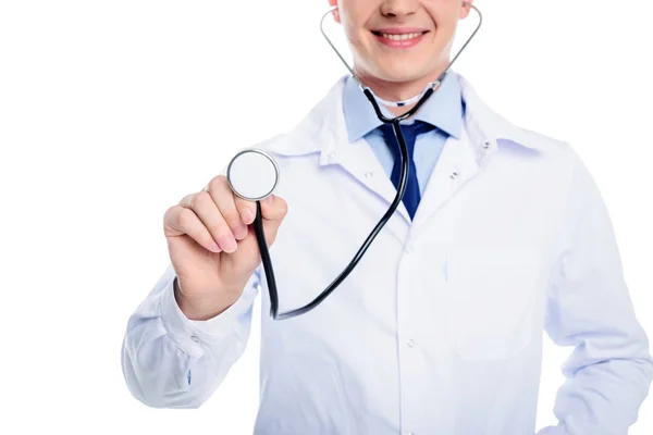 Medico con stetoscopio — Foto stock