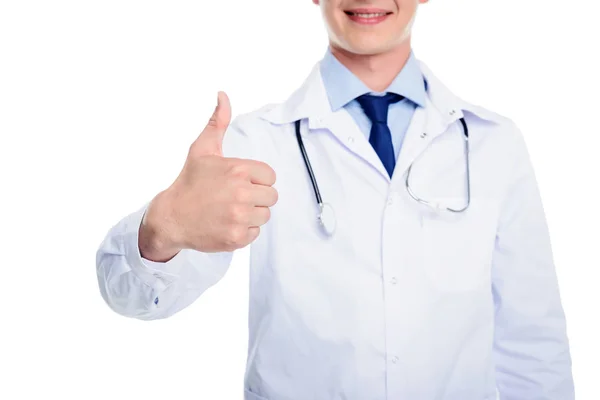 Doutor com polegar para cima — Fotografia de Stock