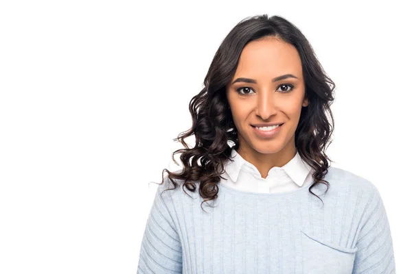 Belle femme américaine africaine — Photo de stock