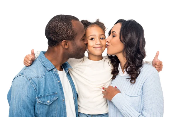 Счастливая афроамериканская семья — стоковое фото