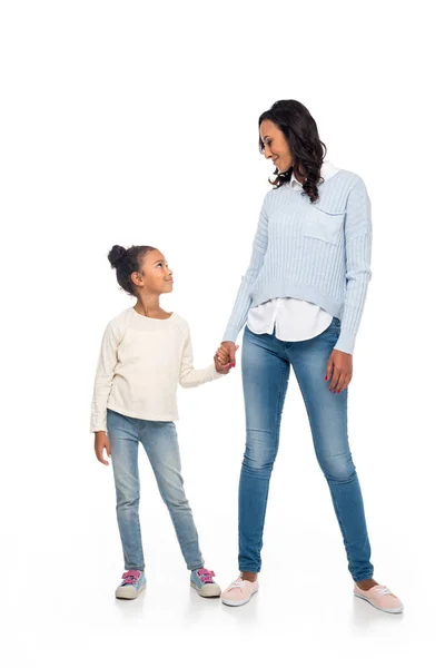 African american mother and daughter — Stock Photo