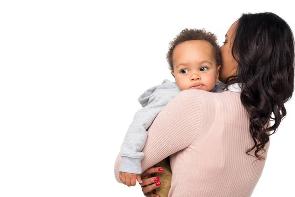 Afro-americana mãe com criança — Fotografia de Stock