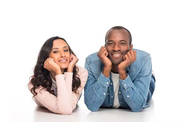 Heureux couple afro-américain — Photo de stock