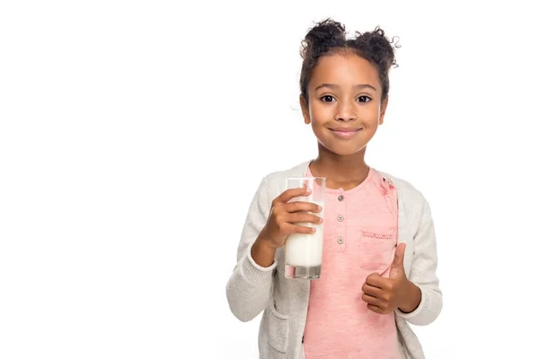 Child drinking milk — Stock Photo