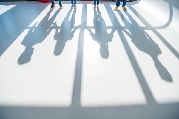 People and shadows — Stock Photo