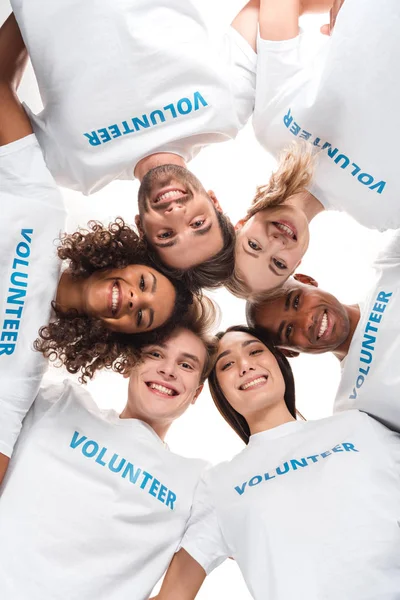 Multiethnic group of volunteers — Stock Photo