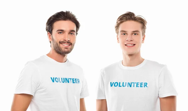 Young handsome volunteers — Stock Photo
