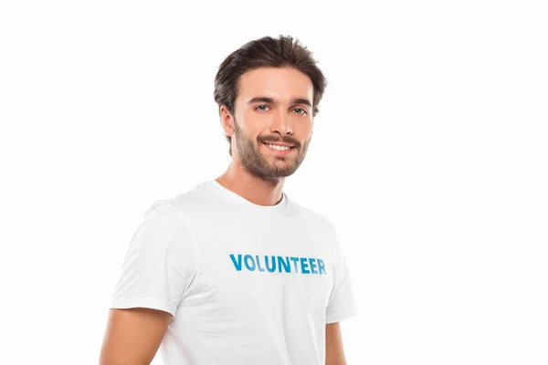 Handsome young volunteer — Stock Photo