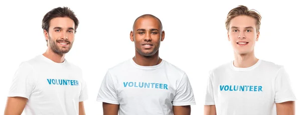 Young handsome volunteers — Stock Photo