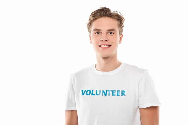 Apuesto joven voluntario — Stock Photo