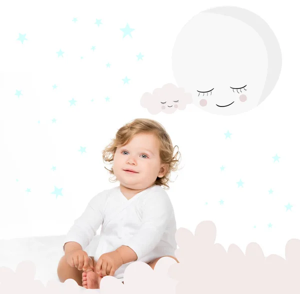 Linda niña pequeña. - foto de stock