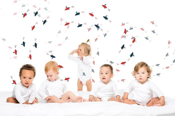 Милий багатоетнічне малюків — Stock Photo