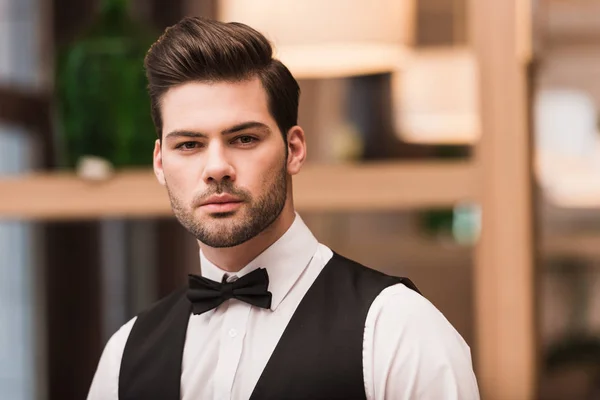Handsome waiter — Stock Photo