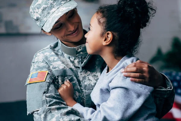 Daughter hugging mother — Stock Photo