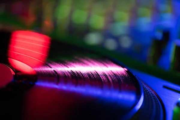 Primer plano de vinilo - foto de stock