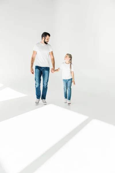 Heureux père et fille — Photo de stock