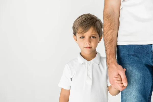 Boy with father — Stock Photo