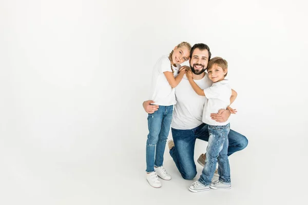 Батько і діти — Stock Photo