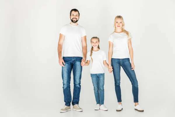 Glückliche Familie mit einem Kind — Stockfoto