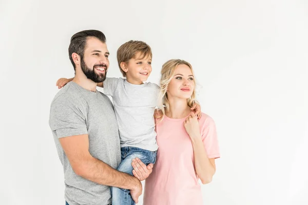 Happy parents with son — Stock Photo