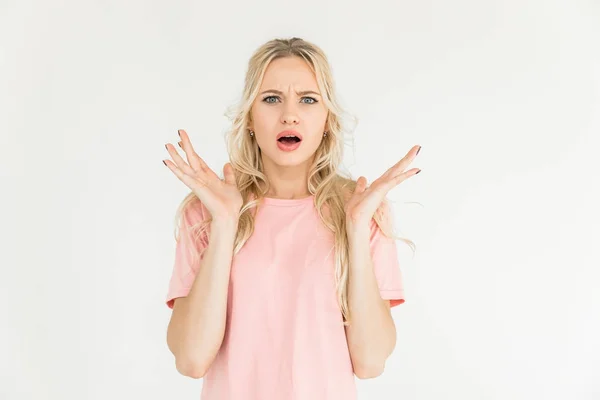 Shocked woman — Stock Photo