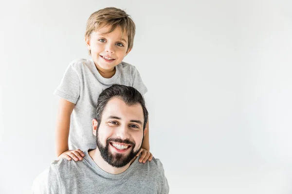 Happy father and son — Stock Photo