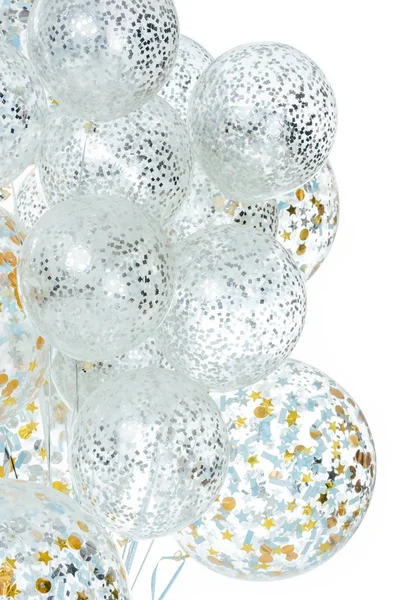 Крупним планом вид на гелієві кульки для святкування — стокове фото