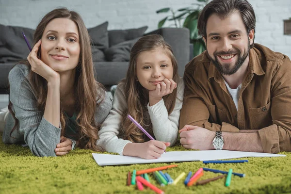 Desenho da família — Fotografia de Stock