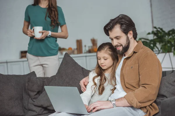 Vater und Tochter — Stockfoto