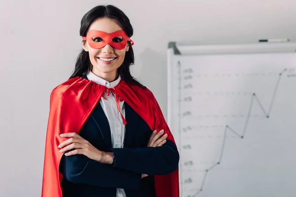 Super businesswoman — Stock Photo