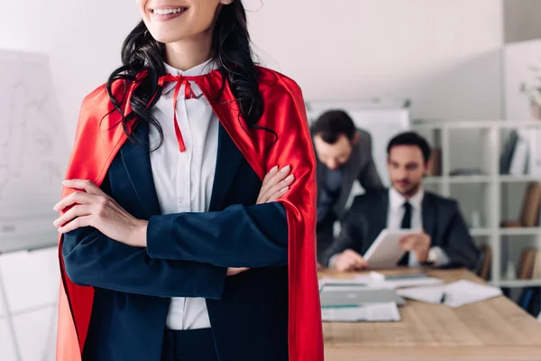 Super businesswoman — Stock Photo