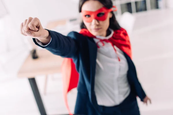 Super businesswoman — Stock Photo