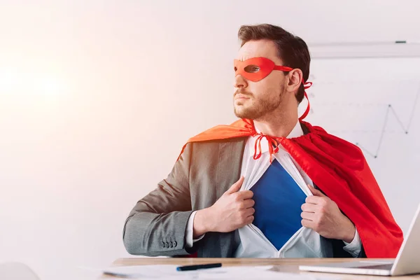 Super businessman — Stock Photo