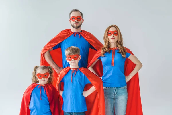 Familie der Superhelden — Stockfoto