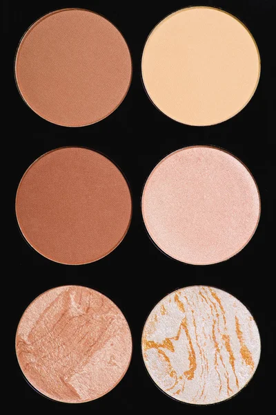 Full frame shot of various makeup blushes palette — Stock Photo
