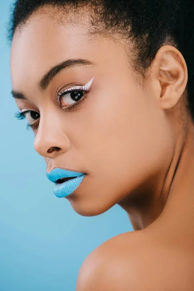 Lèvres bleues — Photo de stock