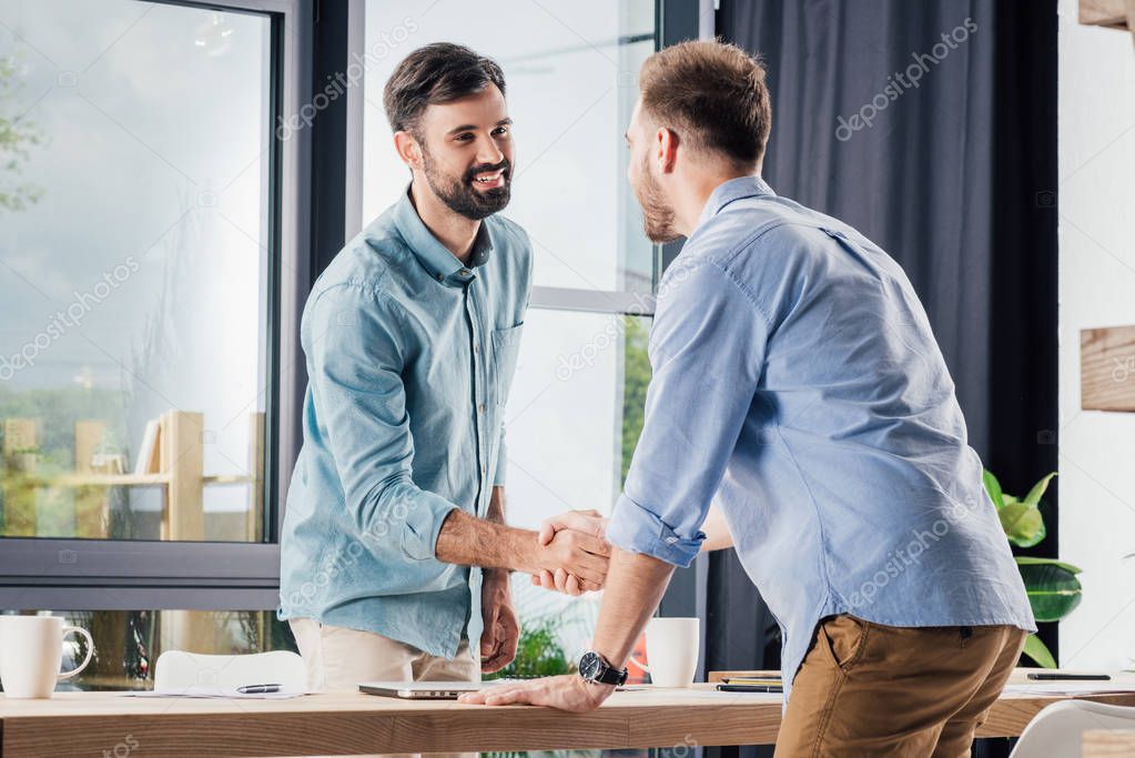 businessmen shaking hands