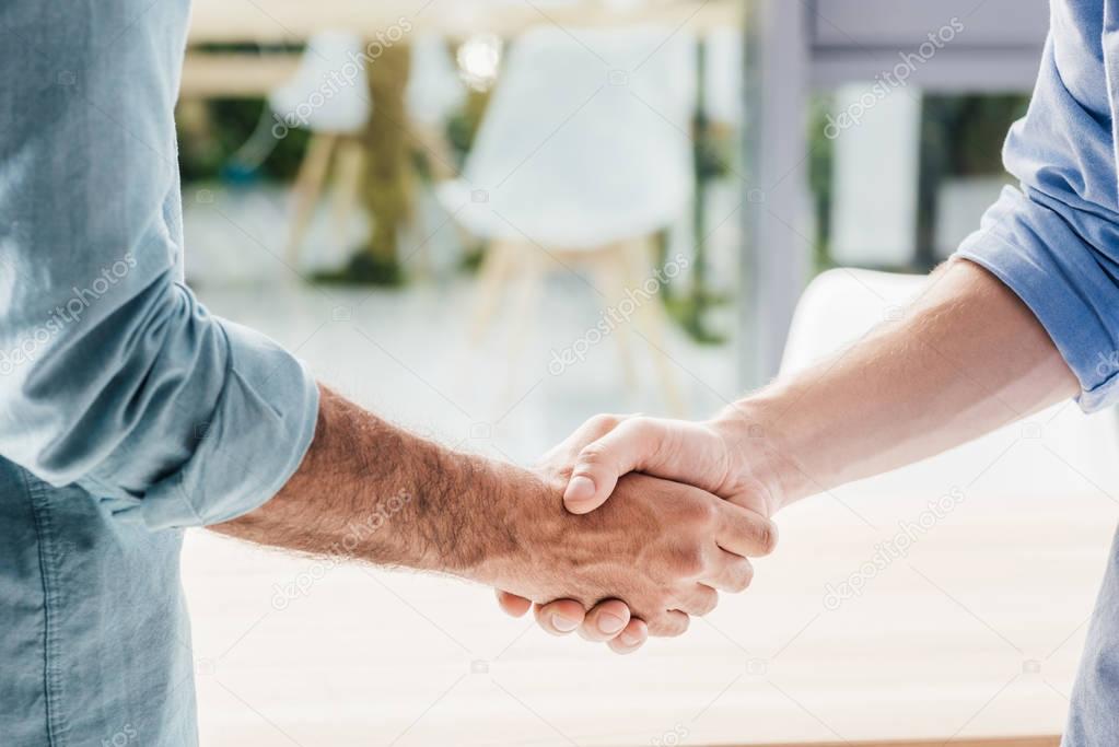 businessmen shaking hands