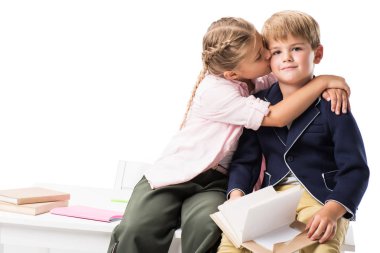çok güzel schoolkids birlikte eğitim