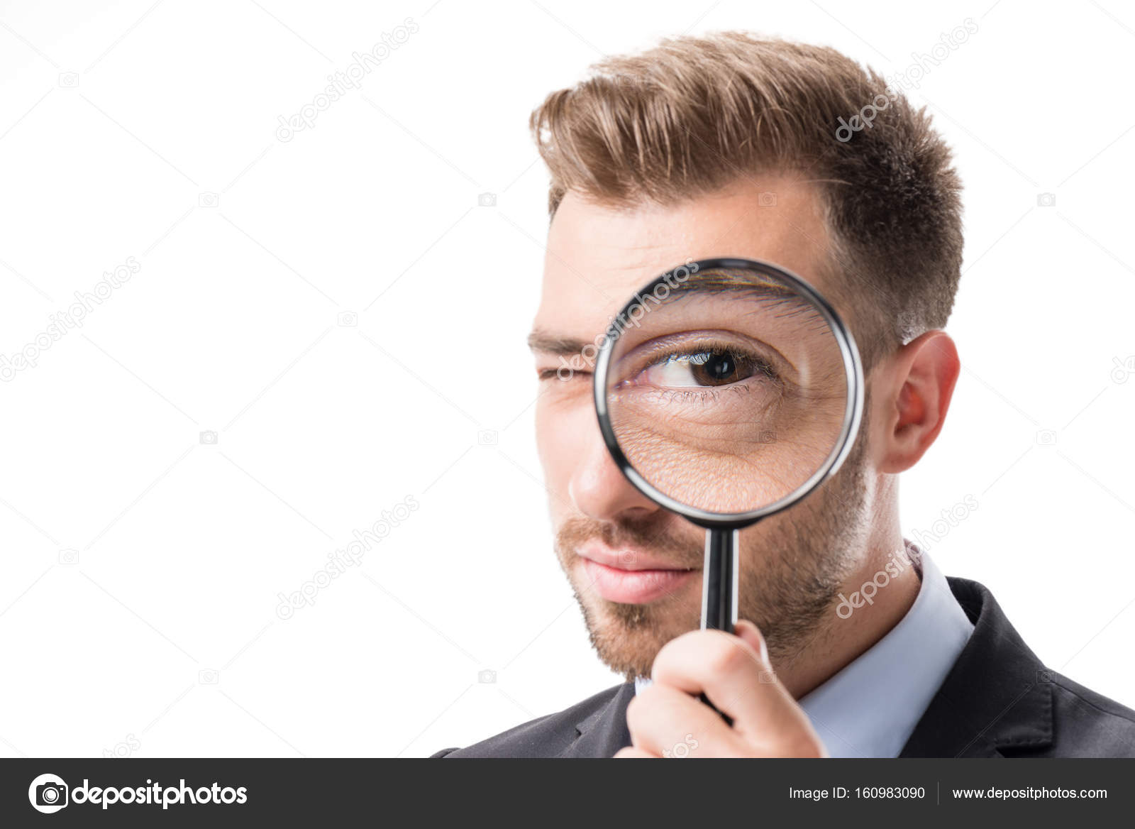 Magnifying Glass Stock Photo
