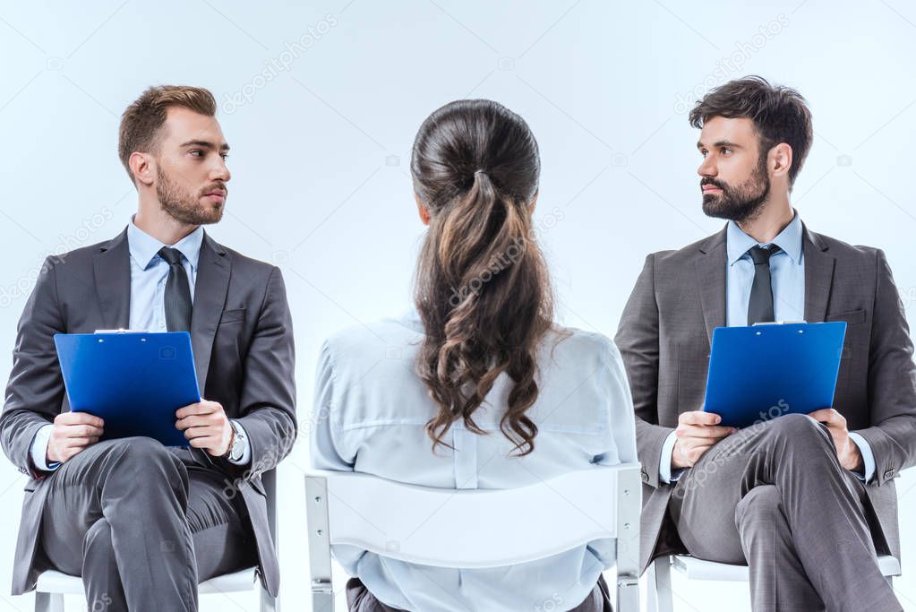 businesswoman at job interview