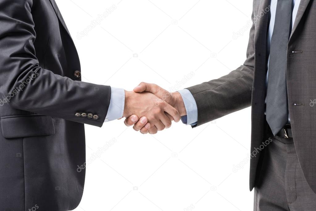 business people shaking hands