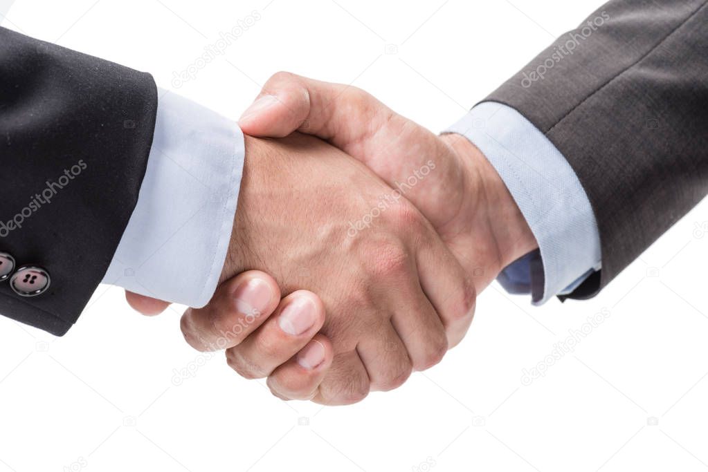 business people shaking hands